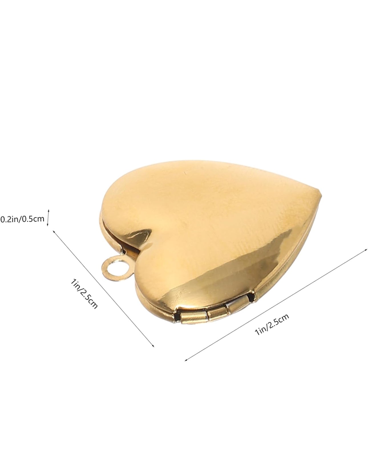 Gold Heart Locket Pendant