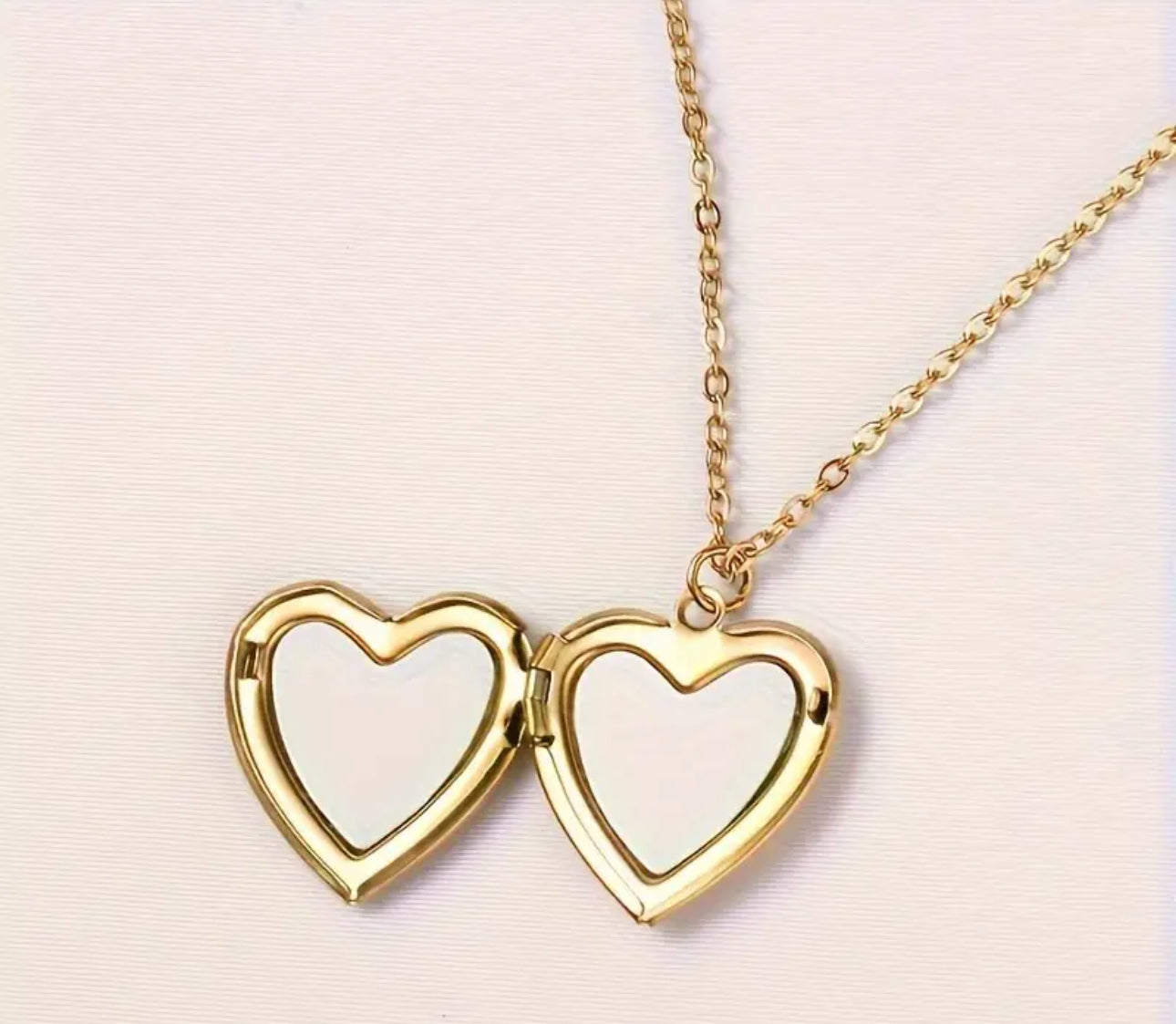 Gold Heart Locket Pendant