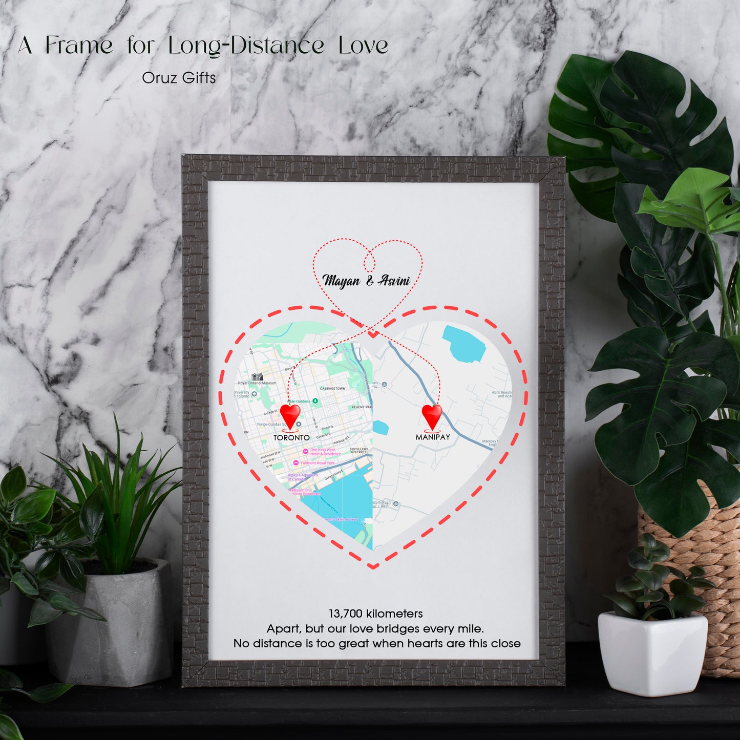Long Distance Love Frame