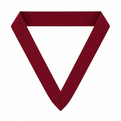 Maroon neck ribbon for custom engraved award medals