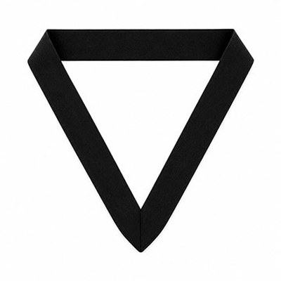 Black neck ribbon for custom engraved award medals