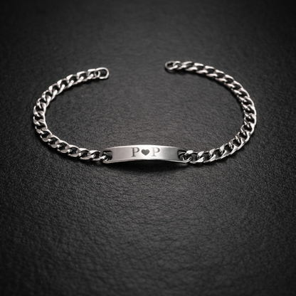 Custom Engraved Stainless Steel ID Bracelet