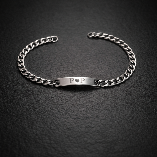 Custom Engraved Stainless Steel ID Bracelet