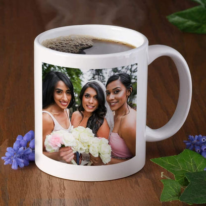 Custom engraved custom mug print – front view. Ships Canada & USA.