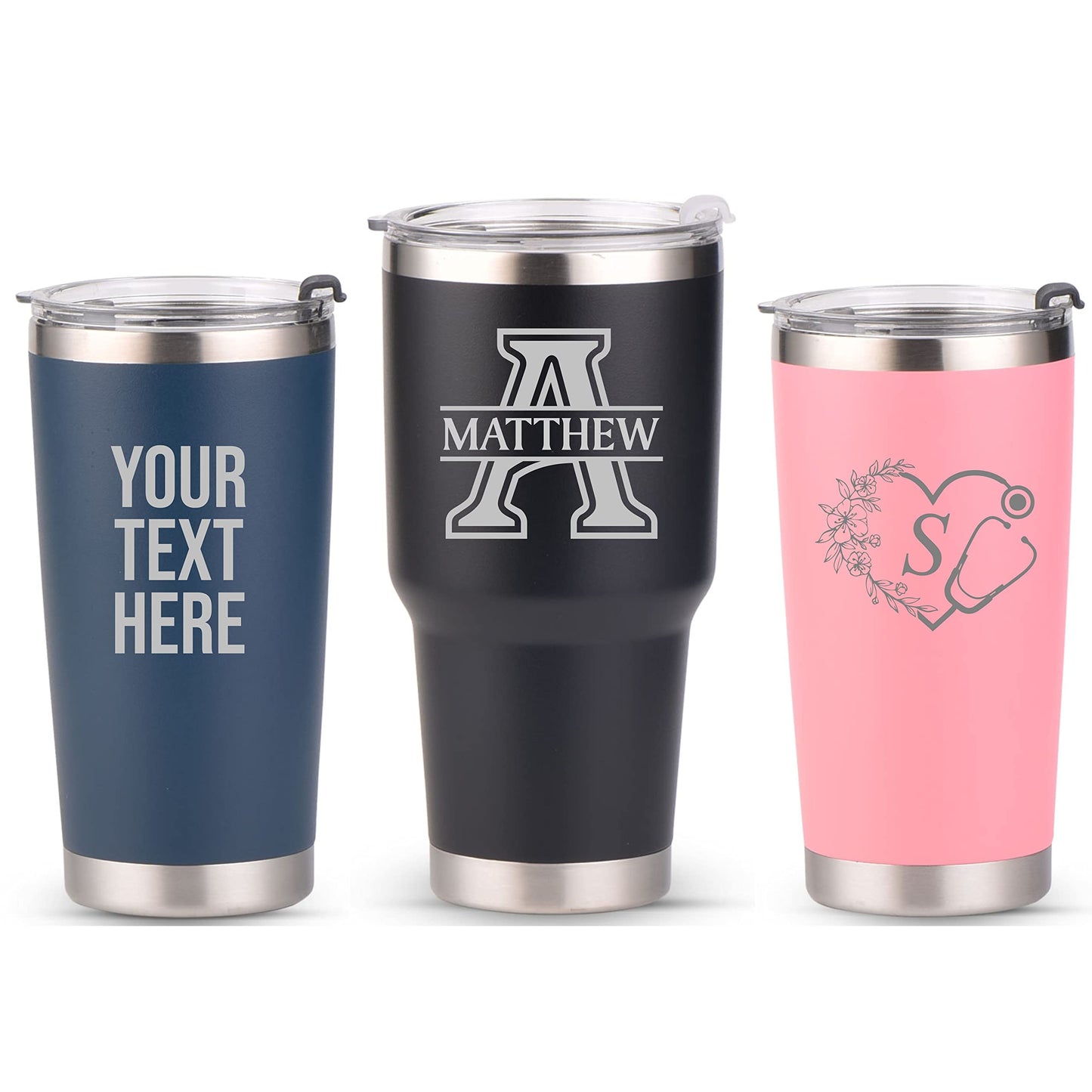 Custom Engraved 20oz Stainless Steel Tumbler