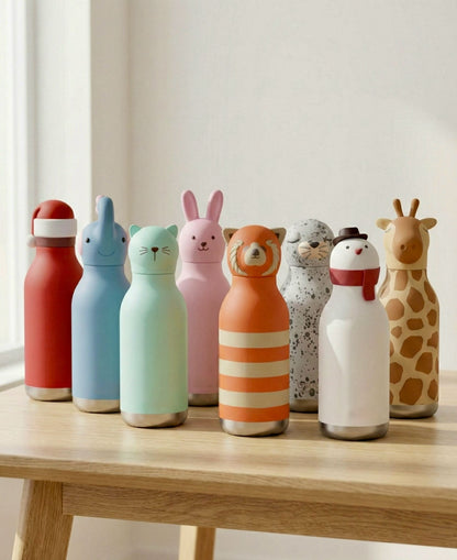 Kids Animal Shape Stainless Steel Water Bottle