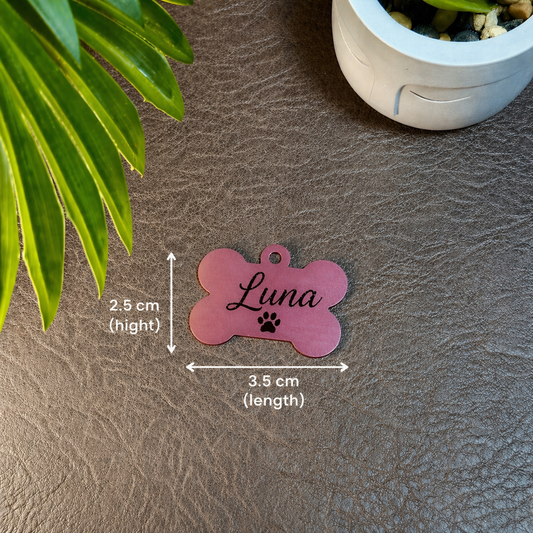 Custom Engraved Pet Tags with Name | Dog & Cat ID Tag
