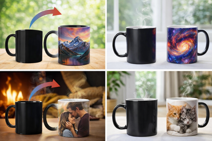 Color Morphing Mug Print – gift packaging and presentation. Oruz Gifts Canada.