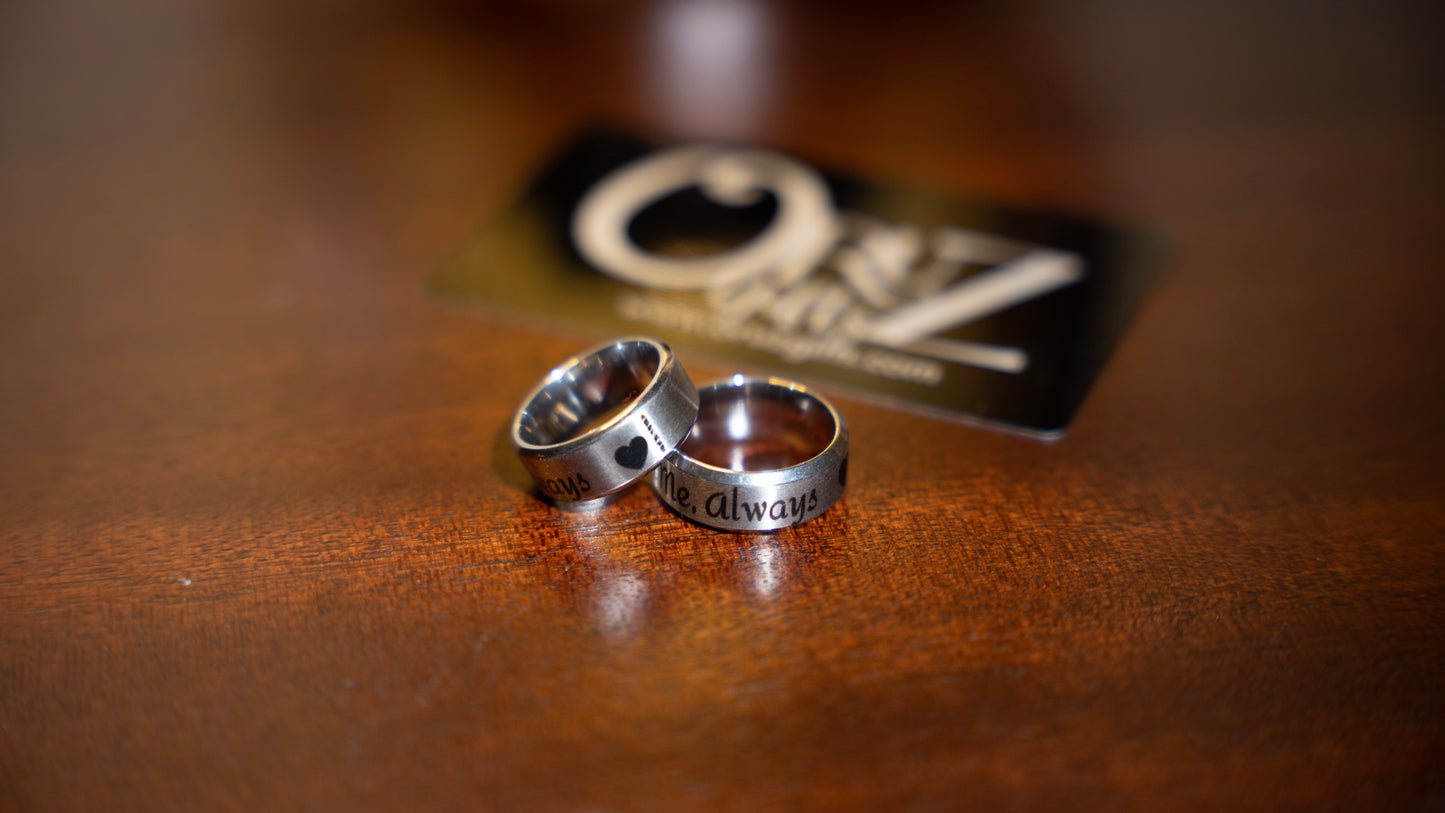 Custom Engraved Rings