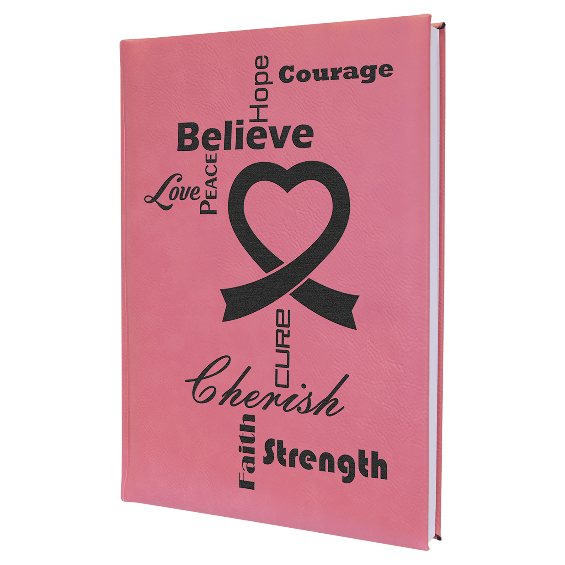 Custom personalized uv print journal – custom logo & name printed notebook – detail shot. Laser engraving Canada.