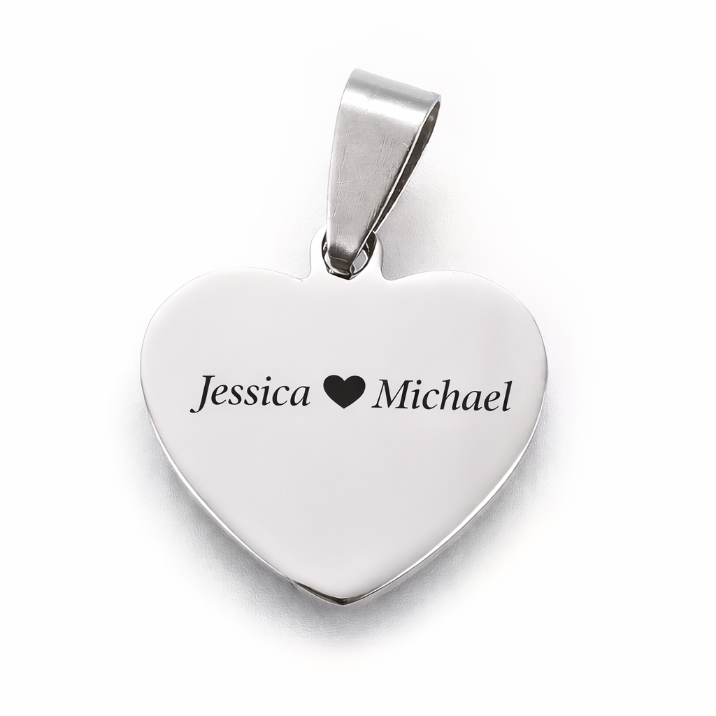 Custom Heart Shape Stainless Steel Pendant