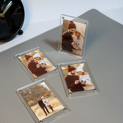 Personalized personalized picture magnet – engraving close-up. Oruz Gifts Scarborough.