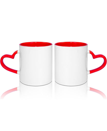 Heart Handle Mugs For Couples