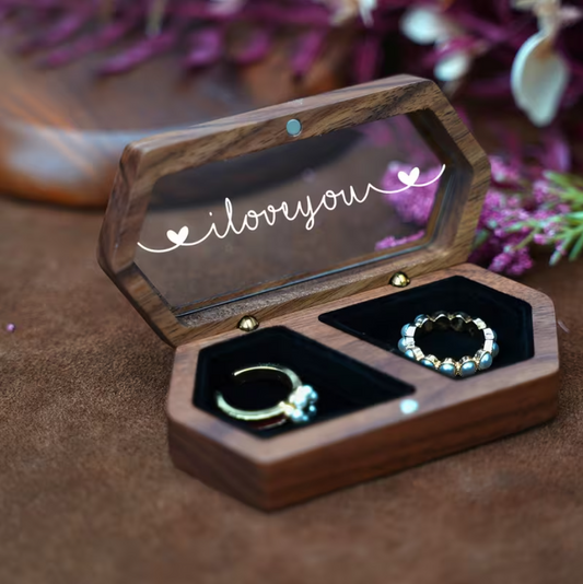 Proposal & Wedding Ring Holder – custom design. Oruz Gifts Canada.