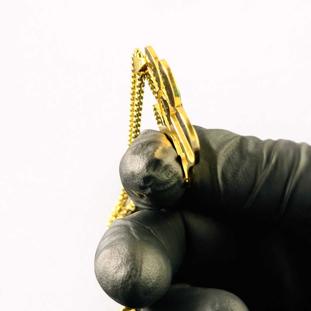 Custom Engraved Paw Print Pendant Necklace – Personalized Pet Name Jewelry