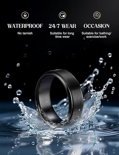 Custom Engraved Stainless Steel Ring – gift packaging and presentation. Oruz Gifts Canada.