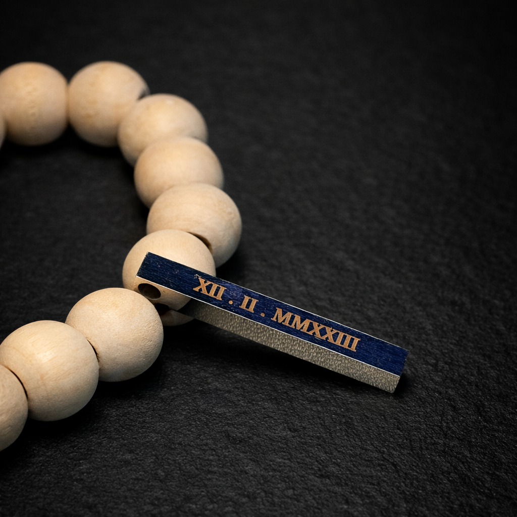 Custom Engraved Strip Bar Pendant Necklace