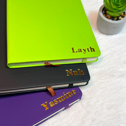Personalized Foil Embossed Journal – Custom Hardcover Notebook with Name | Premium Gift