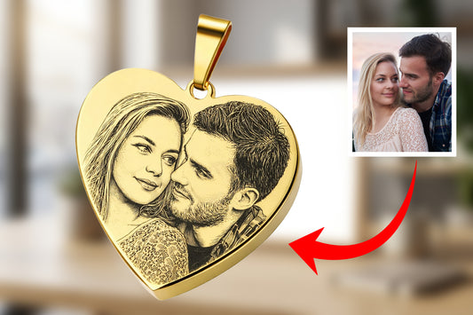 Custom Heart Shape Stainless Steel Pendant