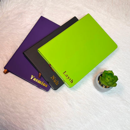 Personalized Foil Embossed Journal – Custom Hardcover Notebook with Name | Premium Gift