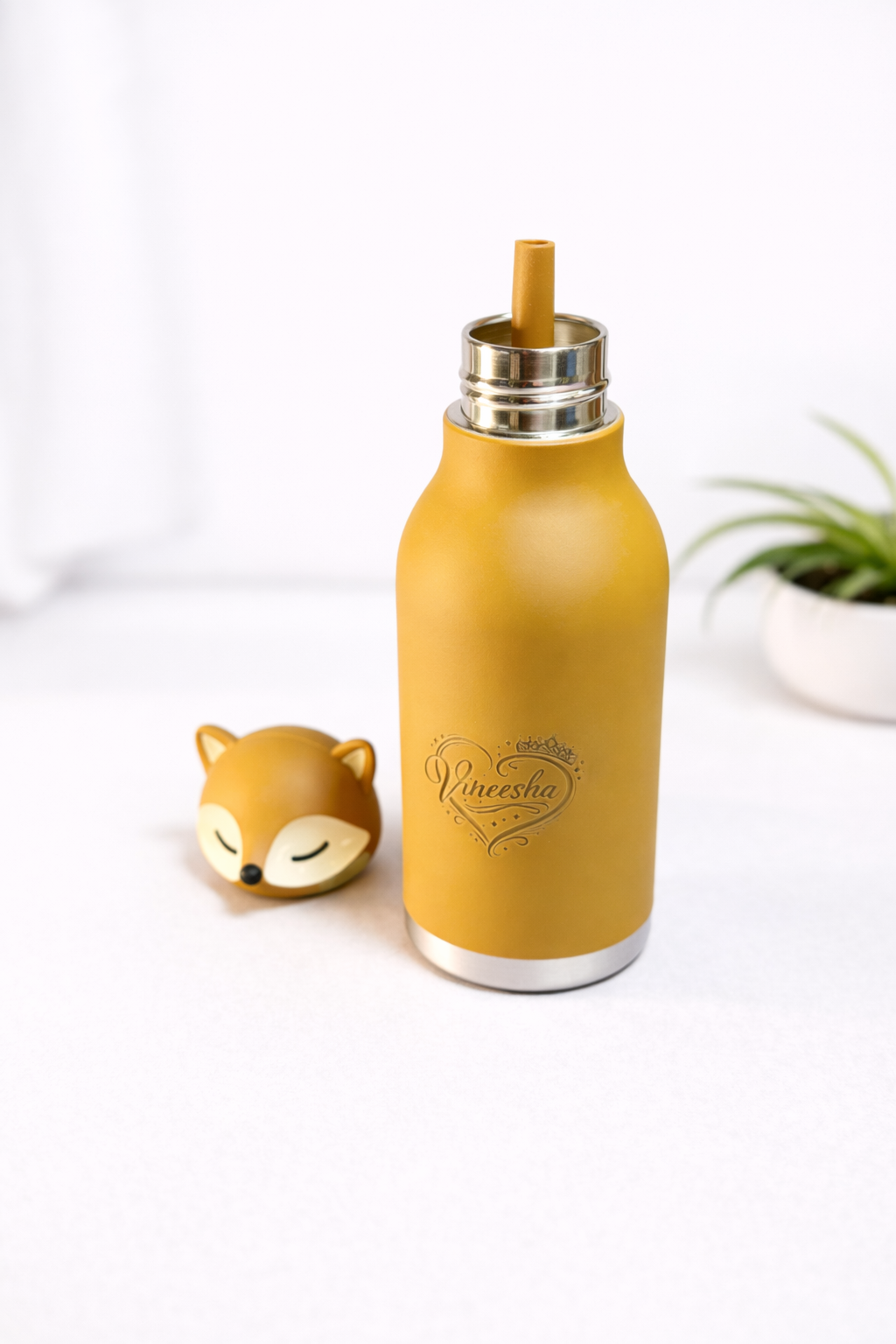 Kids Animal Shape Stainless Steel Water Bottle